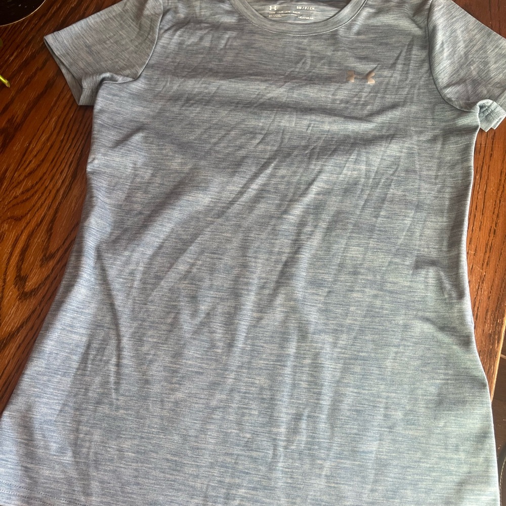 Gray/Blue Under ArmourAthletic T-Shirt